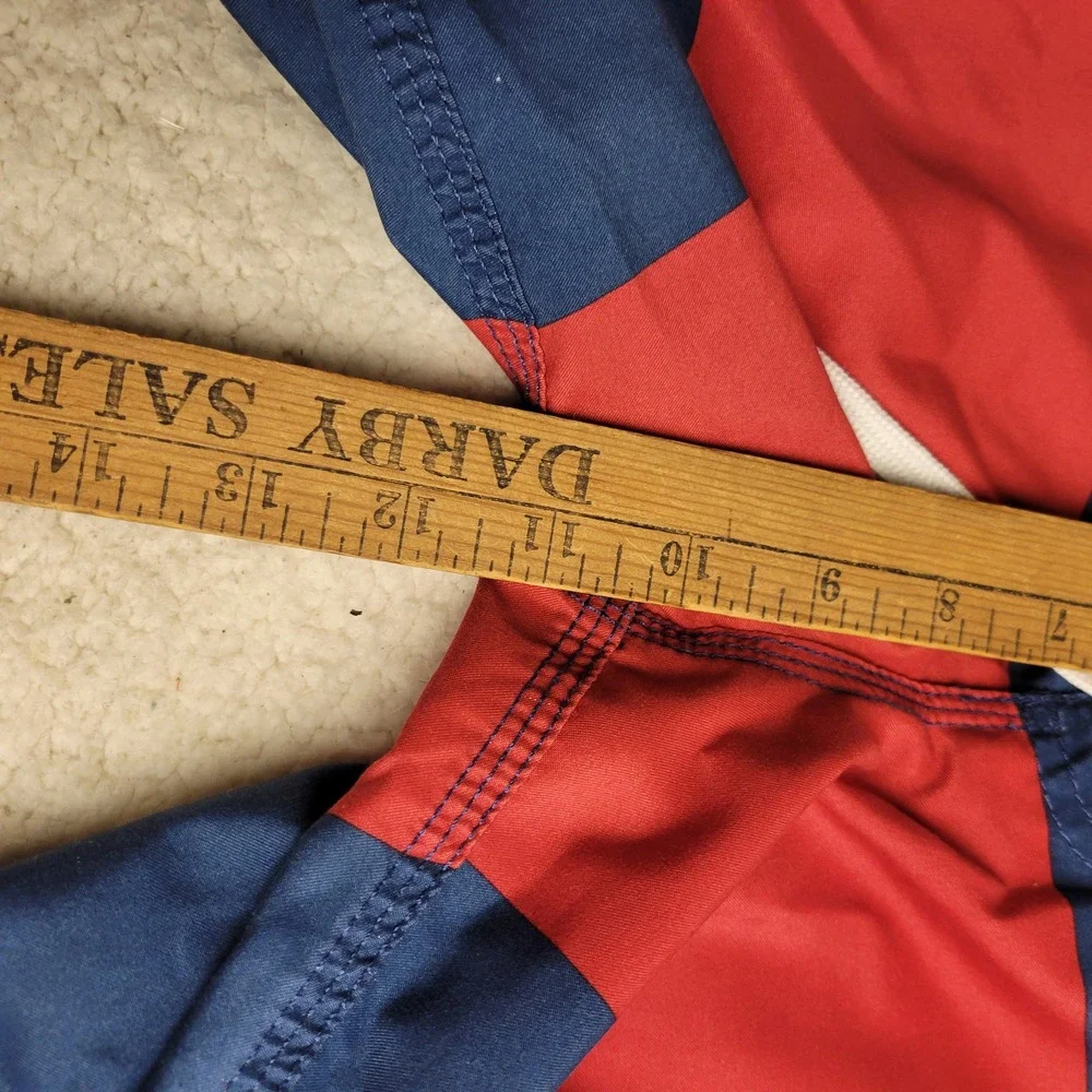 Old Navy Mens Red Navy‎ Blue Striped Board Shorts Swim Trunks Size Medium Cargo